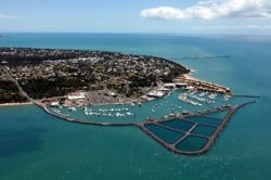 aerial image of hervey bay boat harbour