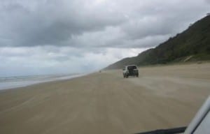 Cruise the 75 Mile Beach highway on this Fraser Island Hummer tour