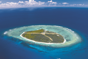 Pristine Lady Elliot Island from the air
