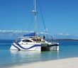 Luxury yacht, Blue Dolphin is your carriage on the Champagne Sunset Sail cruise from Hervey Bay