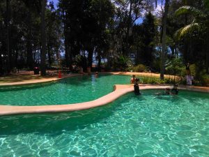 cool off in the many pools at Kingfisher Bay Resort