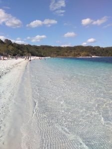On this Fraser Island tour Visit the famous iridescent blue waters of Lake McKenzie on the world heritage listed Fraser Island.